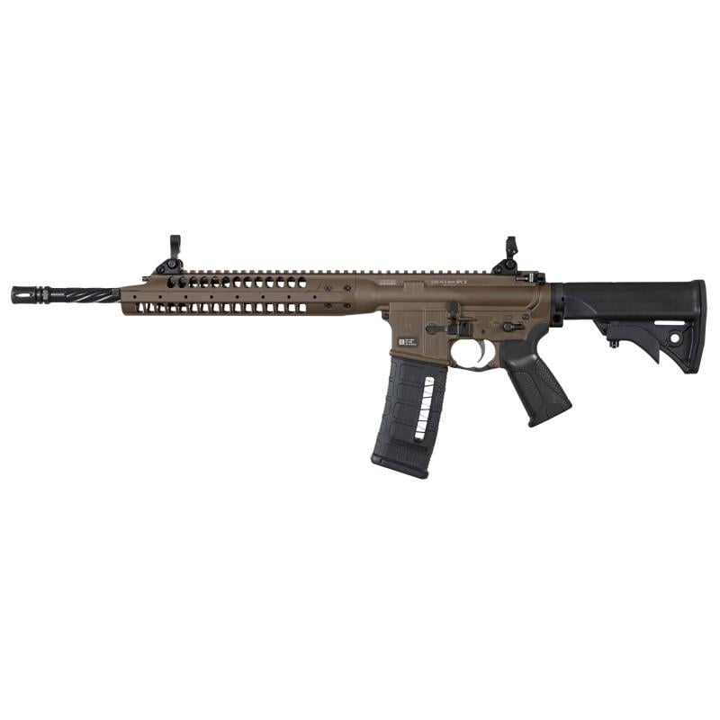 SIX8-A5, Semi-automatic Rifle, AR, 223 Remington/556NATO, 16.1" Cold Hammer Forged Spiral Barrel, Threaded 5/8x24, A2 Birdcage Flash Hider, Patriot Brown, LWRCI Adjustable Compact Stock, Magpul MOE Plus Grip, LWRCI 12" Rail System, Back Up Iron Sights, L