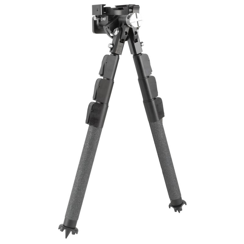 CKYE-Pod Gen2, Bipod, Triple Pull Standard Legs, Height Adjsutable Tension Adjustment Knob, BTC Mount for ARCA Attach, Spiked Feet, Hard Anodized Finish, Black, Aluminum Construction 106294-BLK