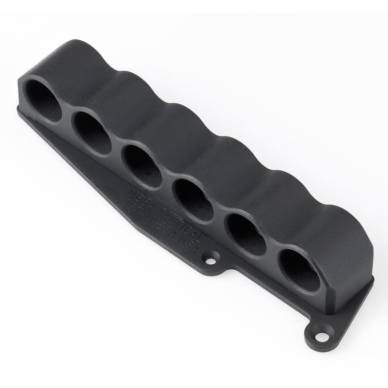 6-Shell Side Saddle, 20 Gauge, Fits Remington, On-gun shotshell carriers, Black Finish 93250
