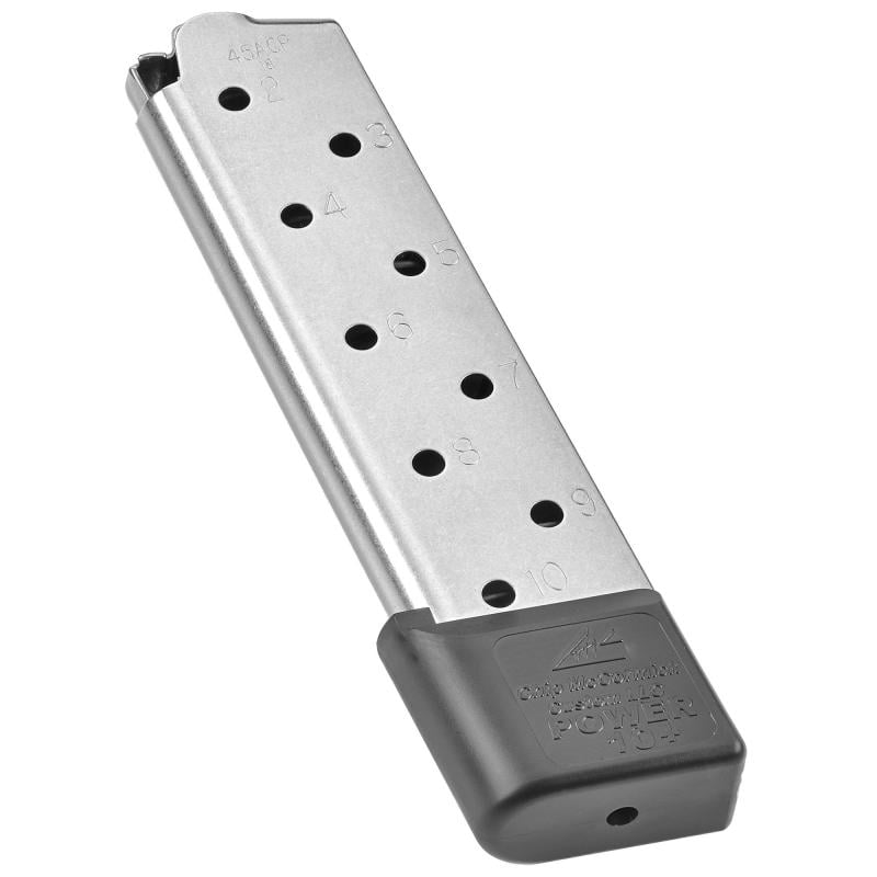 Power Mag Plus 1911 Style .45ACP 10 Round Stainless Steel