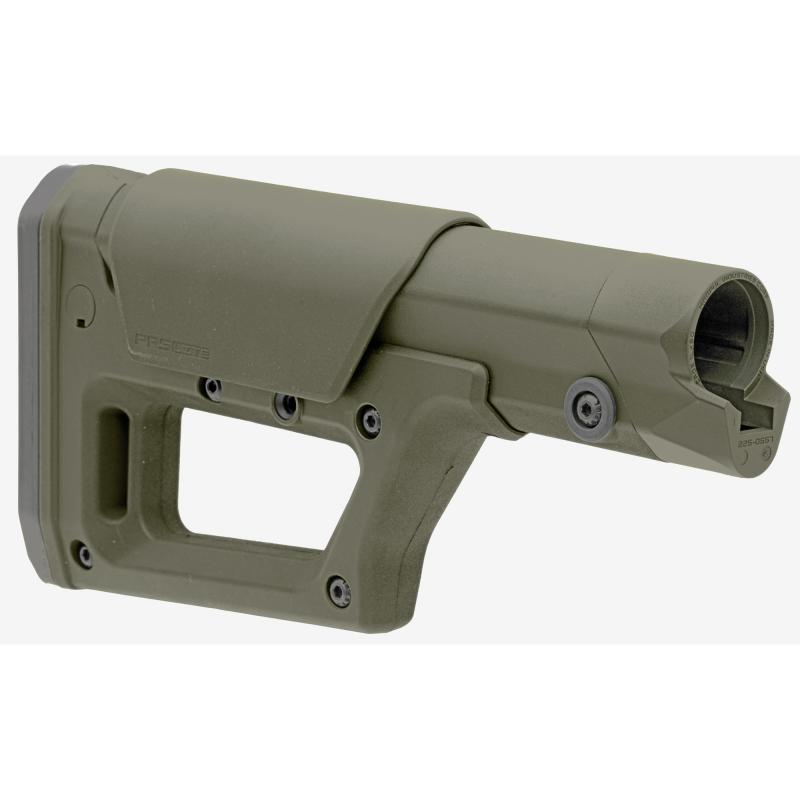 PRS Lite Stock, Adjustable LOP (13.85-15.25" in .14" Increments), Adjustable Comb Height (Adjusts From Flush to +.8" in .1" Increments), Compatible With Carbine/SR25/A5 Receiver Extension Tubes, OD Green MAG1159-ODG