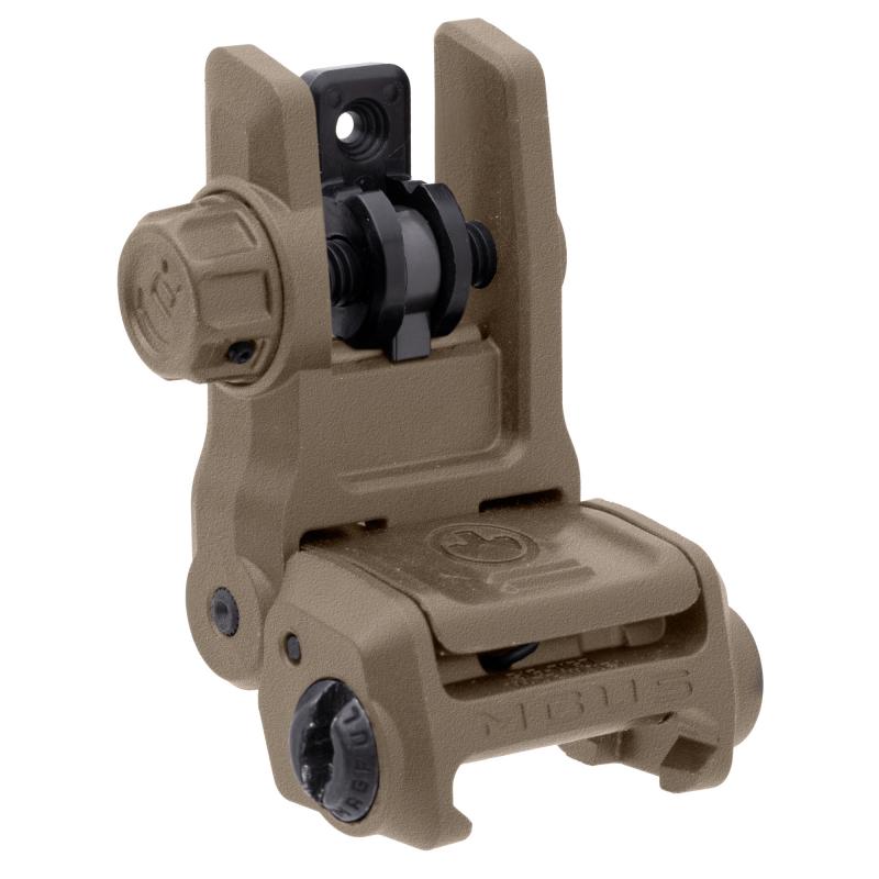 MBUS 3 Back-Up Rear Sight, Rapid-Select Rear Aperture System, Ambidextrous Push-Button Deployment, Fits Picatinny Rails, Flat Dark Earth MAG1167-FDE