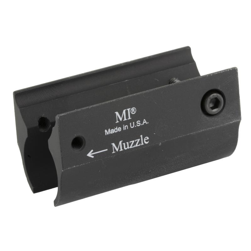 336 Hand Guard Adaptor, Fits Marlin 336 and 1894 with Barrel Bands, Allows Installation of Midwest MLOK Handguard, Anodized, Black MI-MAR336A