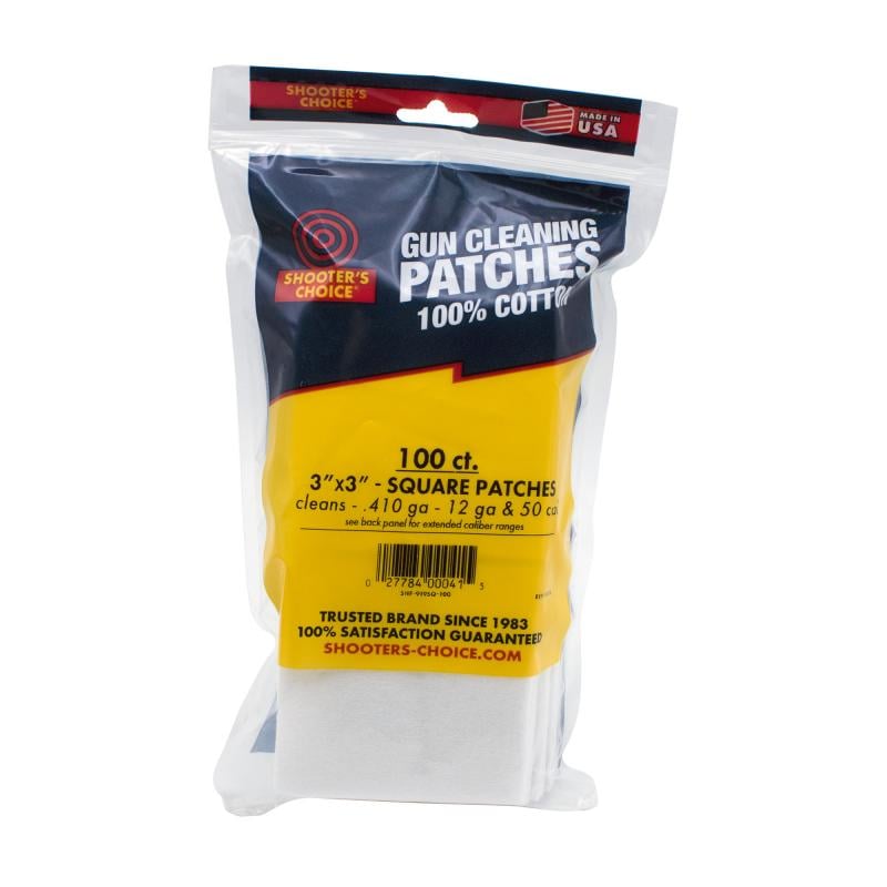 3" Square Cleaning Patch, 100 Pack FG-919SQ-100