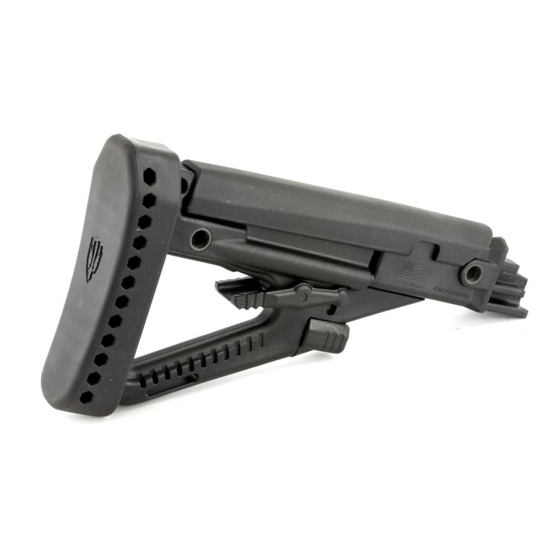 Archangel, Stock, Black, AK-series 4Position Stock, With Recoil Pad, Most Stamped Receiver AKs AA123
