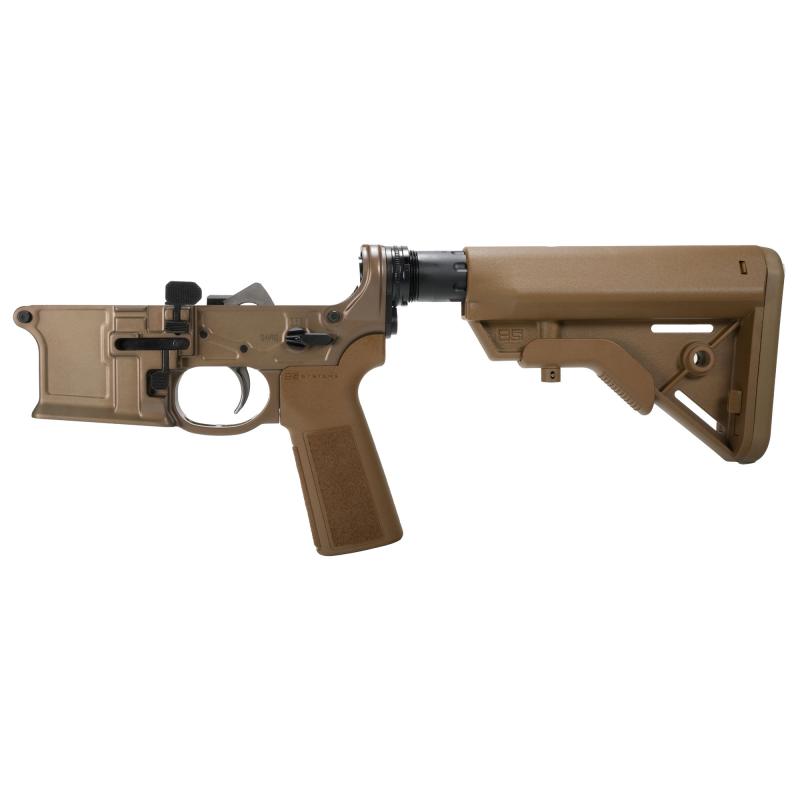 MK1 Mod 2-M, Complete Lower Receiver, Semi Automatic, Multi Caliber, B5 Bravo Stock, Hard Coat Anodized, Kodiak Brown, 30 Rounds 2M100RM112F