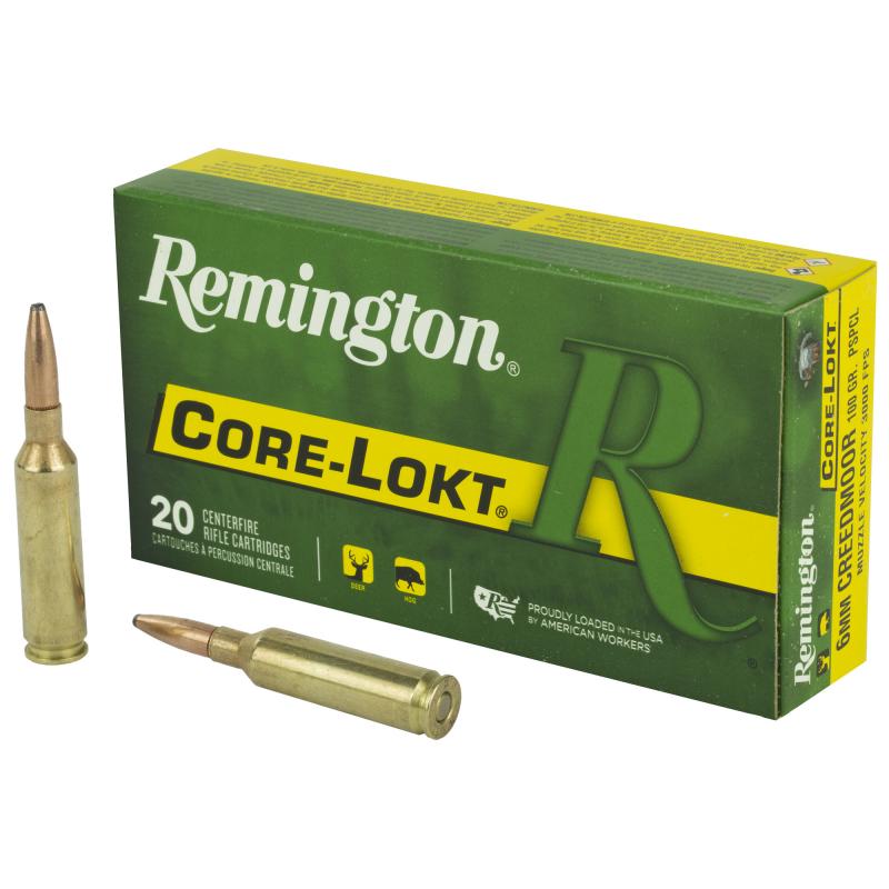 Core-Lokt PSP, 6MM Creedmoor, 100 Grain, Pointed Soft Point, 20 Round Box 29049