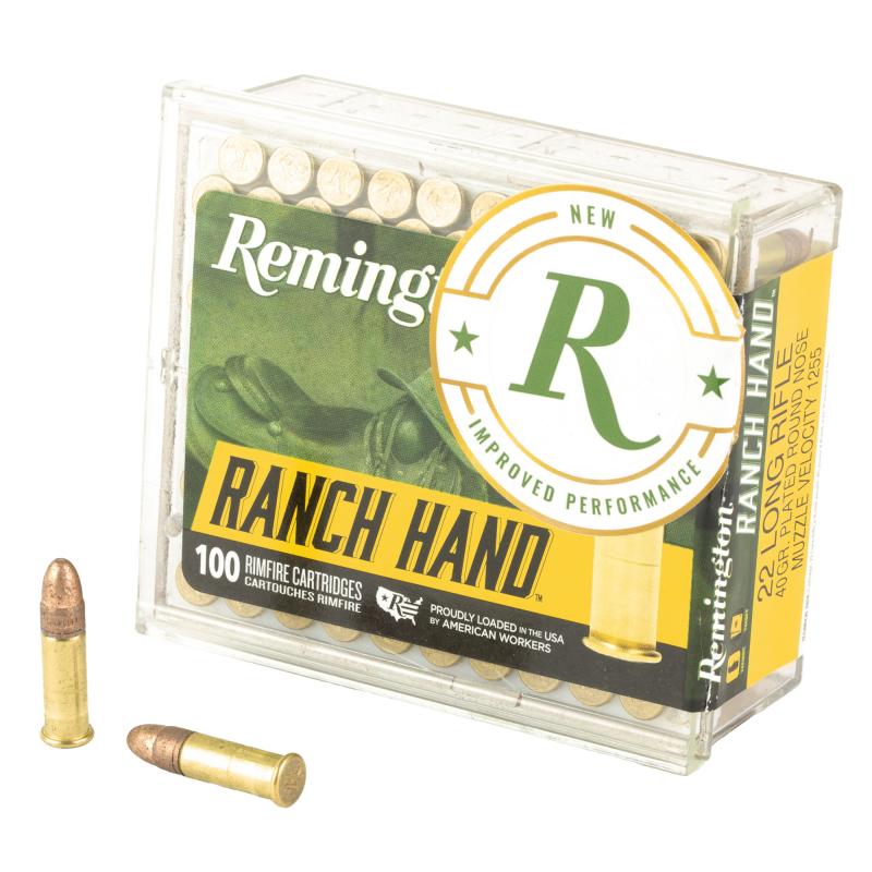 Ranch Hand, 22 LR, 40 Grain, Plated Round Nose, 100 Round Box R21263