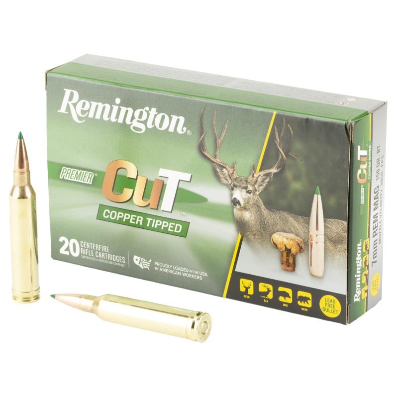 Premier CuT, 7MM Remington, 150 Grain, Copper Tipped, 20 Round Box R22341