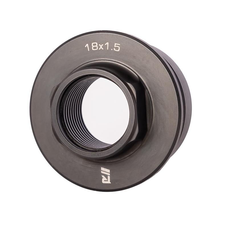 Universal Direct Thread Mount, M18x1.5 to 1.375" X 24 Thread Pattern, Matte Finish, Black DTM005