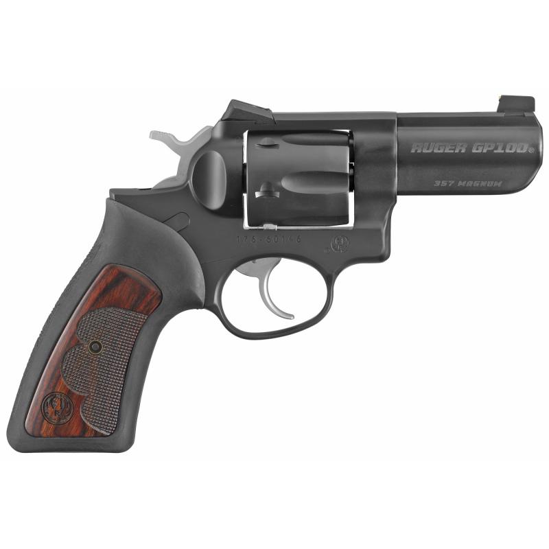 GP100 Wiley Clapp Talo Edition |.357 Magnum 3" Heavy Barrel, Blued Finish, Gold Bead Front Sight, 6 Rounds