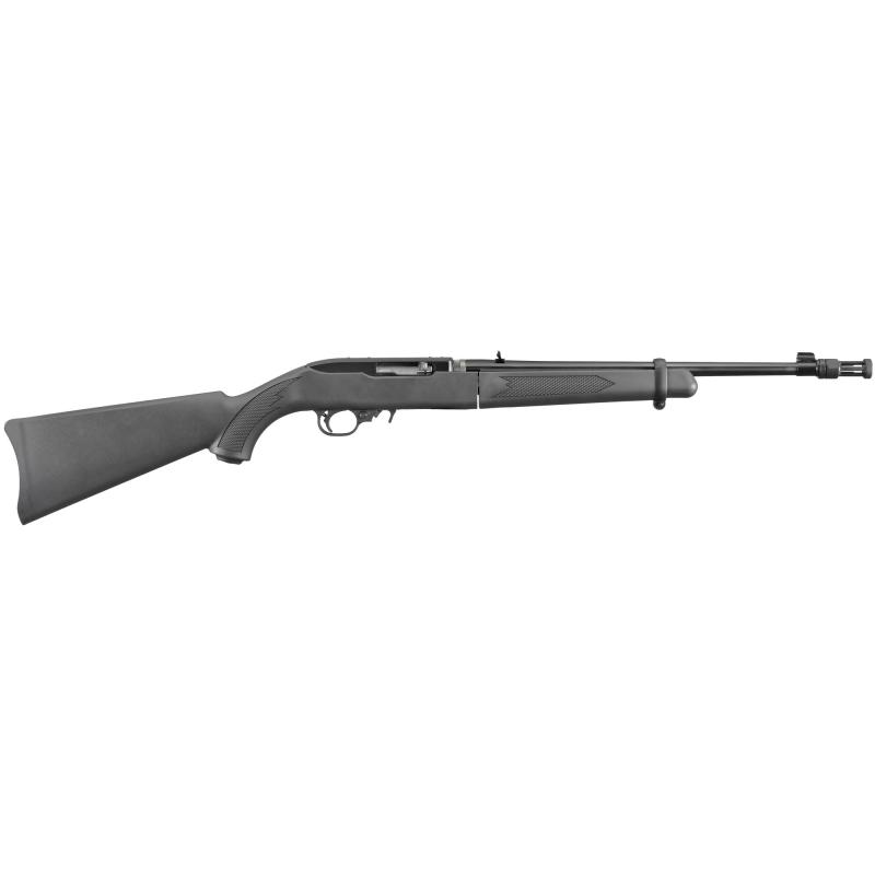 Model 10/22-TDT Takedown .22LR 16.62 Inch Threaded Barrel With Flash Suppressor Satin Black Finish Adjustable Sights Black Synthetic Stock 10 Round Includes Backpack-Style Case