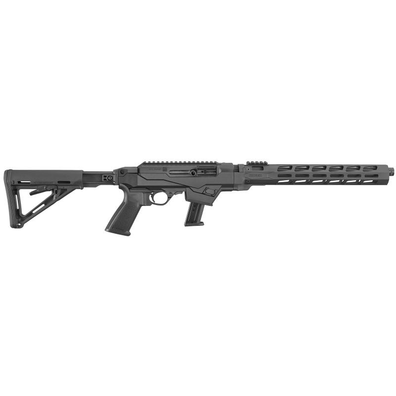 PC Carbine | 9MM 16.12" Cold Hammer Forged Barrel, Threaded and Fluted, 1/2X28 Threads, Black Anodized Finish, Black Synthetic Stock, 1 Mag, 17Rd, MLOK Handguard, Weighs 7.3lbs 19122 , Semi-automatic Rifle