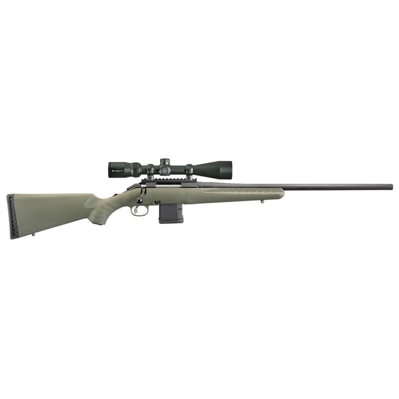 American Predator Rifle, Bolt-Action, 223 Rem, 22"Threaded Barrel, Matte Black Finish, Moss Green Synthetic, w/Vortex Crossfire II Scope, 10Rd  AR Style Magazine 26951