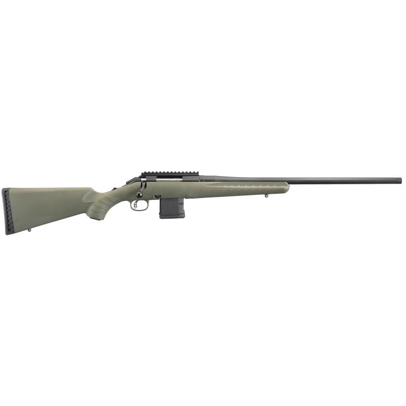 American Predator Rifle | 6.5 Creedmoor 22 Inch Threaded Barrel 5/8-24 TPI Moss Green Composite Stock w/ Scope Base 3 Round Detachable AI-Style Magazine