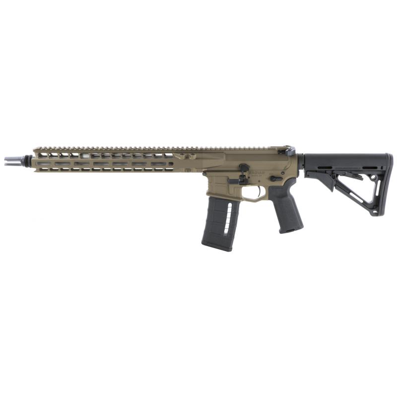 Model 1, Semi-Automatic, 223 Wylde/556NATO, 14.5" Barrel (16" OAL with Pinned Brake), Mid-length Gas System, Silencero ASR Muzzle Brake, Aluminum M-LOK Handguard, Brown Finish, Titanium Forward Assist, ATC AR Gold Match Trigger, Magpul Pistol Grip and St