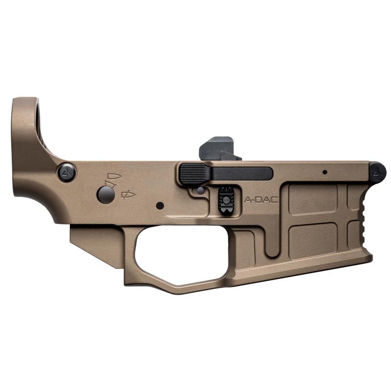 AX556, Stripped Billet Lower, Semi-Automatic, 556 NATO/223 Remington, Ambidextrous, Cerakote Finish, Brown, Includes Radian Talon Ambidextrous Safety, Hammer Pin R0389