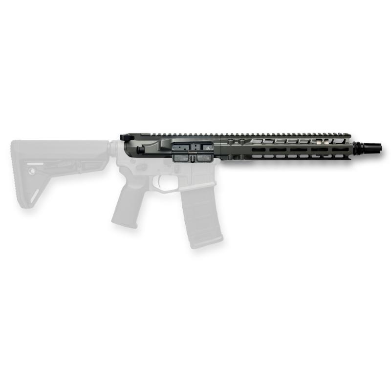 Complete Upper, 223 Wylde, 10.5" Barrel, 1:8 Twist, SilencerCo ASR Flash Hider, Cabine Length Gas, 10" MLOK Handguard, Radian Raptor-SD Charging Handle, Radian Enhanced Bolt Carrier Group, Cerakote Finish, Gray, Fits AR-15 R0450