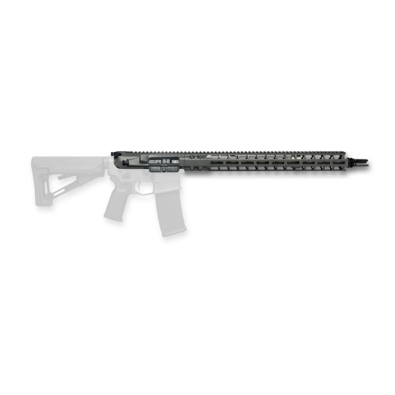 Complete Upper, 223 Wylde, 17.5" Barrel, 1:8 Twist, SilencerCo ASR Flash Hider, Intermediate Length Gas, 17" MLOK Handguard, Radian Raptor-SD Charging Handle, Radian Enhanced Bolt Carrier Group, Cerakote Finish, Gray, Fits AR-15 R0478