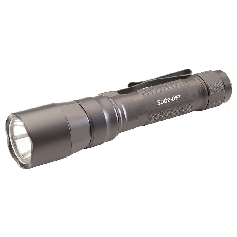Everyday Carry Light (EDC-2-DFT), Dual-Fuel Turbo Flashlight, 700 Lumens, Anodized Finish, Gray EDC2-DFT-HA