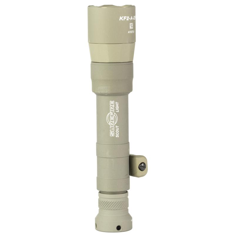 M640DFT Scout Light, Flashlight, 700 Lumens / 100k Candela, Z68 On/Off Tailcap, Anodized Finish, Tan, Includes MLOK Adapter and 18650 Rechargable Battery M640DFT-TN-PRO