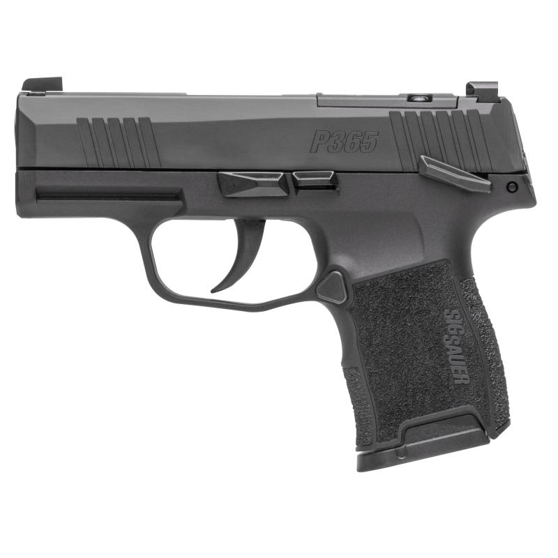 P365, Striker Fired, Semi-automatic, Polymer Frame Pistol, Sub-Compact, 9MM, 3.1" Barrel, Nitron Finish, Black, XRAY3 Day/Night Sights, 2 Magazines, (1)-Flush Fit 10 Round Magazine and (1)-Extended 10 Round Magazine, California Compliant 365-9-BXR3P-CA