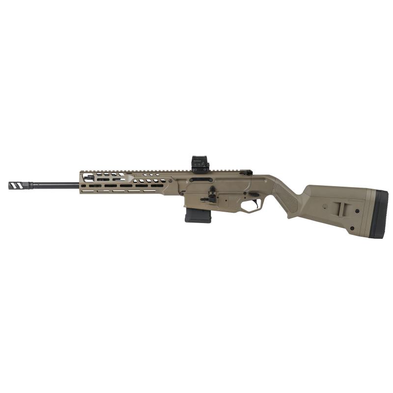 MCX-R REGULATOR, Semi-Automatic Rifle, 5.56NATO, 16" Barrel, Sig 2-Port Muzzle Brake, Cerakote Finish, Coyote, M-LOK Free Float Handguard, ROMEO 2 Red Dot Sight, Magpul SGA590 Stock, Ambidextrous Safety and Magazine Release, 10 Rounds, 1 Magazine RMCXR-5