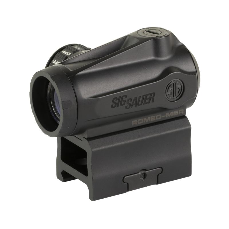 ROMEO MSR, Gen II, Green Dot Sight, 1X20mm, 2 MOA Dot, Black, Includes See-Through Riser Mount SORMSR102