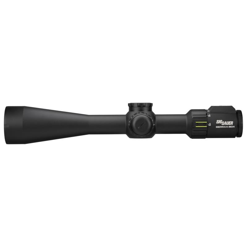 SIERRA 4, Rifle Scope, 6-24X Magnification, 50mm Objective, 30mm Main Tube, BDX-R2 Digital Ballistic Reticle, 0.25 MOA Adjustments, Black SOSBDX46111