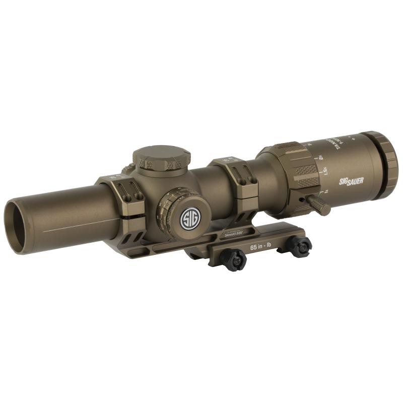 Tango MSR, Rifle Scope, 1-10X28, BDC10 Illuminated Reticle, Second Focal Plane, 34mm Main Body Tube, Matte Finish, Coyote Brown, Includes Alpha MSR Mount and Flip Back Covers SOTM11200