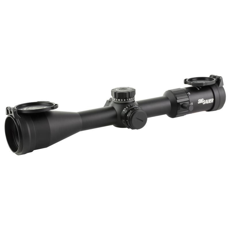 Whiskey 4 Rifle Scope, 5-20X50mm, 30mm Tube, First Focal Plane, Illuminated MOA Milling Hunter 2.0 Reticle, Matte Finish, Black SOW45002