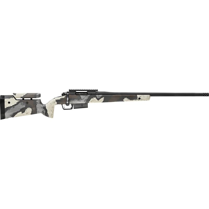 Model 2020 Waypoint, Bolt Action, 6.5 PRC, 24" Fluted Stainless Barrel, SA Radial Brake, Tan Color, Desert Verde Cerakote, Ridgeline Camo Adjustable Carbon Fiber Stock with M-LOK, TriggerTech Adjustable Trigger, 3Rd, 1 AICS Short Action Magazine BAW92465
