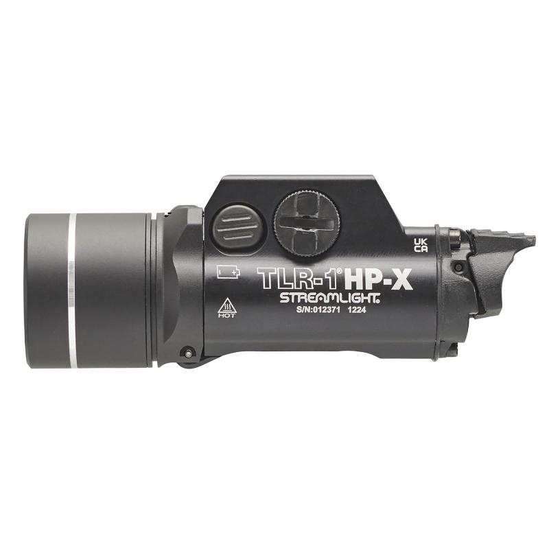 TLR-1 HP-X, Long Range Rail Mounted Light, 1,300 Lumens with SL-B9 Batteries, 1 Hour Run Time, Matte Finish, Black, (2) SL-B9 USB Rechargeable Battey Packs 69168