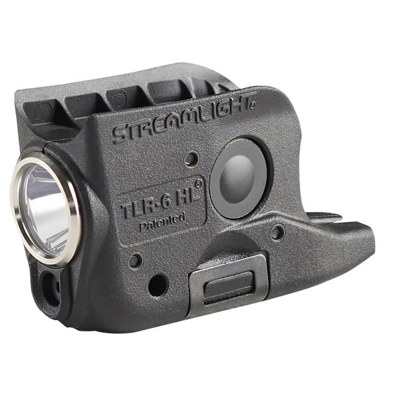 TLR-6 HL, Tac Light with Green Laser, For Glock 42 & 43, 300 Lumens, Matte Finish, Black, Includes Three SLB2 Batteries with USB-C Charging Case 69350