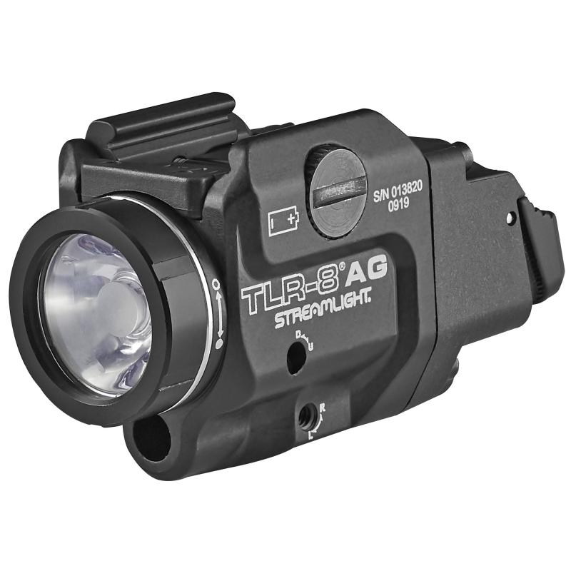 TLR-8A G Flex, Black Finish, 500 Lumens, 1.5 Hour Runtime, Green Laser, Comes with High and Low Switch and (1) CR123A Lithium Battery 69434