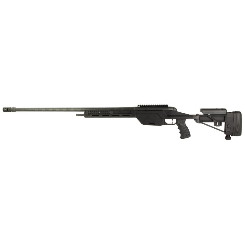 SSG, Bolt Action Rifle, 338 Lapua Magnum, 27.2" Cold Hammer Forged Threaded Barrel, Matte Finish, Black, Folding Adjustable Stock, 6 Rounds, 1 Magazine, Includes Bipod 605933K
