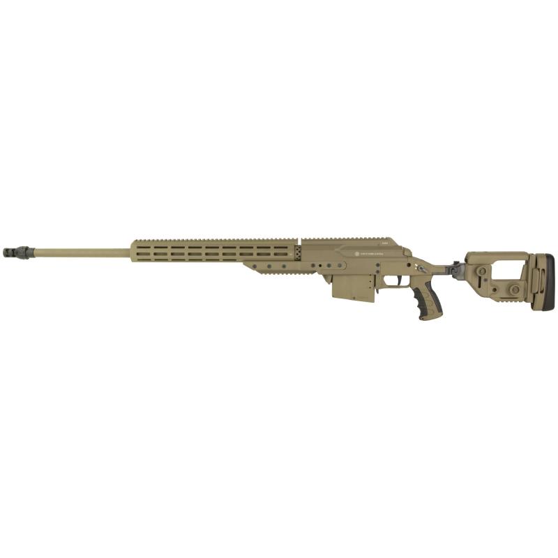 SSG M1, Bolt Action Rifle, 338 Lapua Magnum, 27.2" Cold Hammer Forged Threaded Barrel, Matte Finish, Flat Dark Earth, Chassis, 10 Rounds, 1 Magazine, Includes Bipod 621513KDA