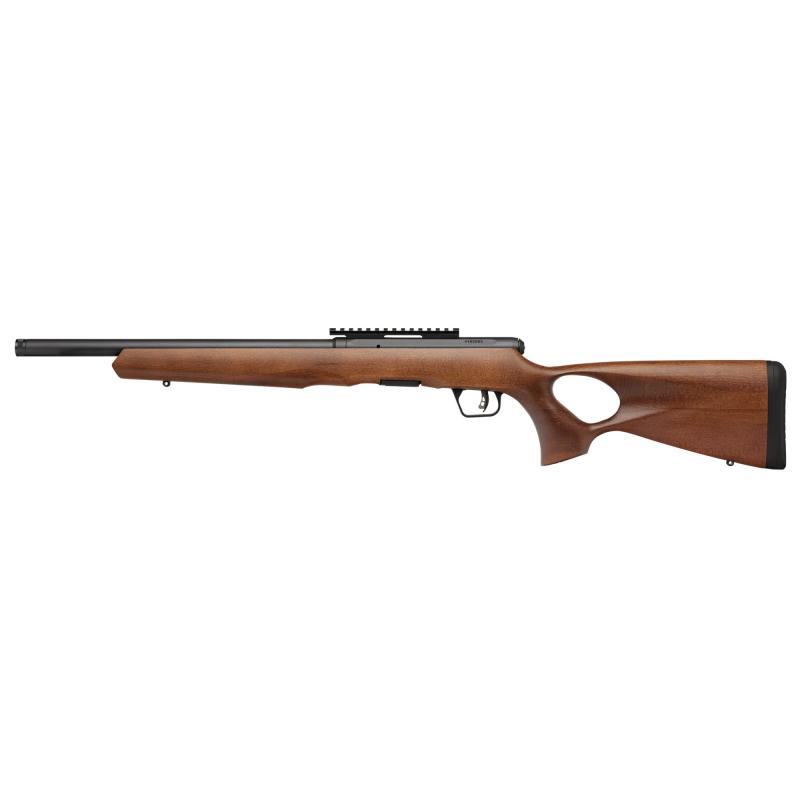B17 Timber Thumbhole, Bolt Action Rifle, 17HMR, 17" Threaded Barrel, Wood Thumbhole Stock, Matte Finish, Black, 10 Rounds 70817