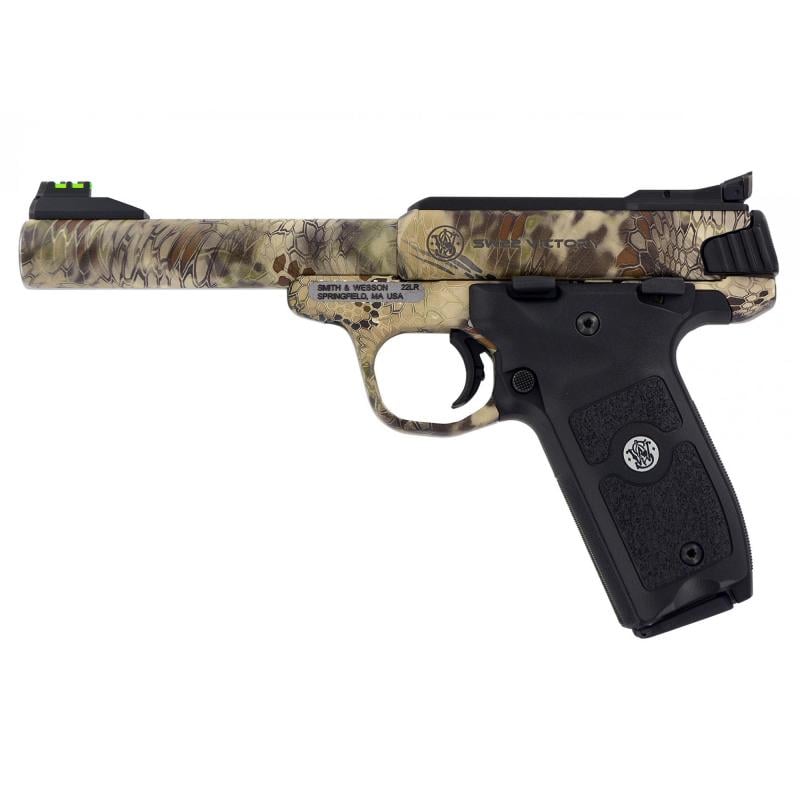 Model SW22 Victory| 22LR 5.5 Inch Stainless Steel Frame Kryptek Highlander Finish 10 Round