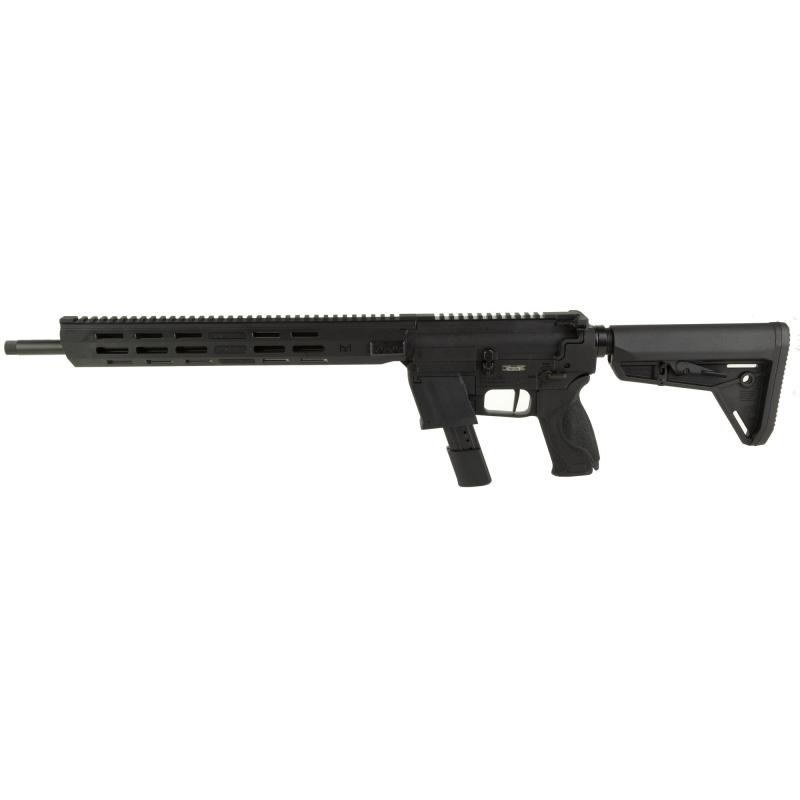 Response | 9MM 16.5" Barrel, Threaded 1/2x28, Black Oxide Finish, Polymer Upper/Lower Receiver, M&P Grips, Free Float M-LOK Handguard, Collapsible Stock, 23 Rounds, 2 M&P Magazines, 2 FLEXMAG Adaptors For GLOCK and S&W