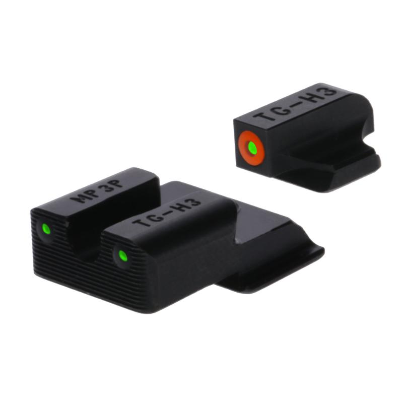 Tritium Pro, Sight Set, For S&W EZ 9, Green Tritium, Orange Ring on Front Sight TG-TG231MP4C