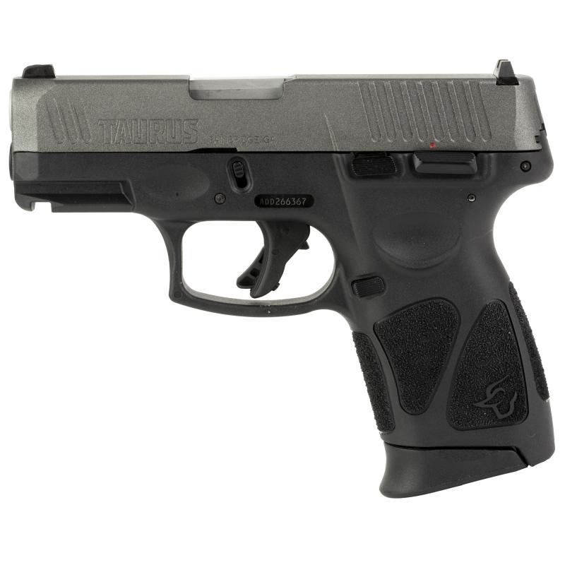 G3C, Striker Fired, Semi-automatic, Polymer Frame Pistol, Compact, 3.26" Barrel, Matte Finish, Tungsten Slide, Black Frame, Fixed Front Sight With Drift Adjustable Rear Sight, 12 Rounds, 3 Magazines 1-G3C93C