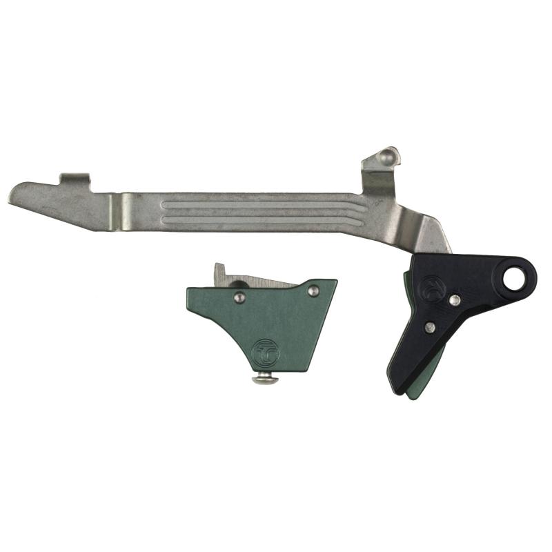 Alpha Competition Trigger, Anodized Finish, Green, Fits Large Frame Gen 3 & Gen 4 - 20, 21, 29, 30, 40 and 41 Alpha Glock 3-4 - Large-Green