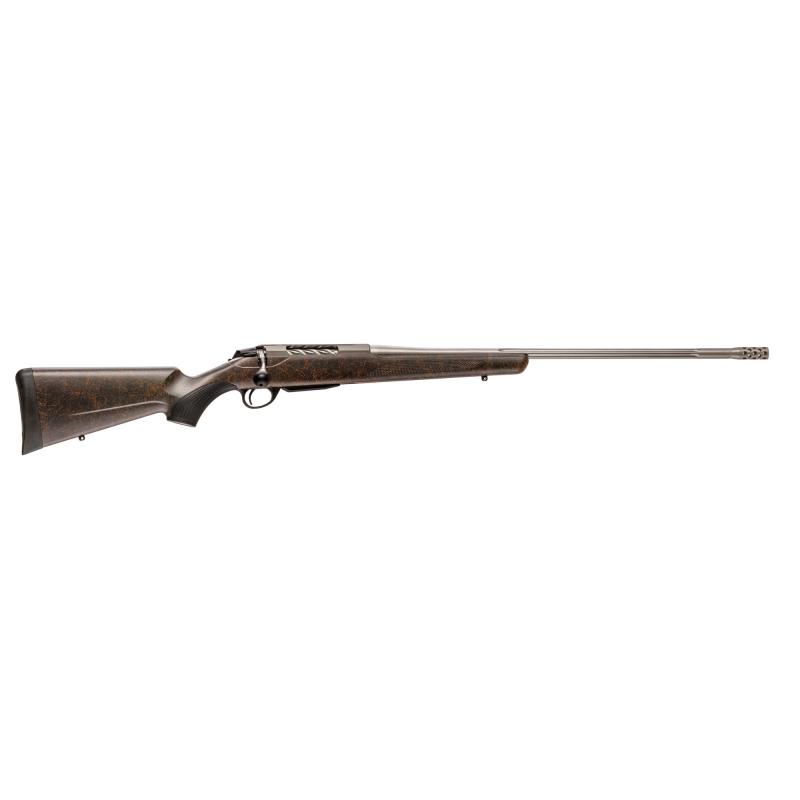 Tikka T3x Roughtech Ember | 6.5 PRC, 24.3" Fluted Stainless Barrel, Threaded Barrel, Muzzle Brake, Fluted Bolt, Roughtech Stock, 3+1
