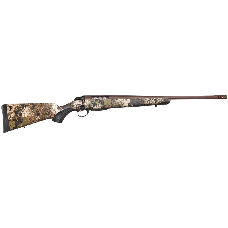 T3x Lite Bolt Action Rifle| 6.5 Creedmoor,  24.38" Fluted Barrel, 1:8 Twist, Threaded 5/8x24, Veil Wideland Camo, Synthetic Stock, Cerakote Barrel and Action, Burnt Bronze Color, Right Hand, 3Rd, 1 Mag, Includes Matching Muzzle Brake JRTXVW382