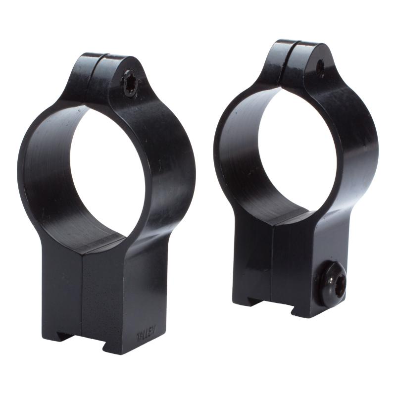 Light Weight Ring Set, 1" High, Fits CZ with 11MM Dovetail (452 European/455/457/512/513), Matte Finish, Black 22CZRH