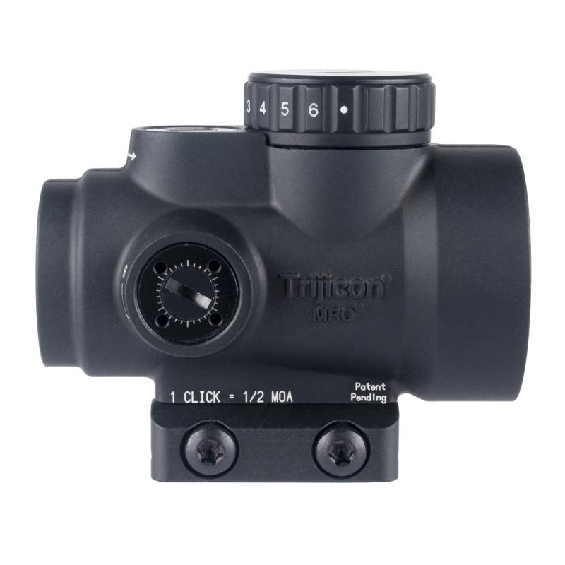 MRO SD, Red Dot, 25mm Objective, 2 MOA Dot, Matte Finish, Black, Includes Low Mount MRO-C-2200301