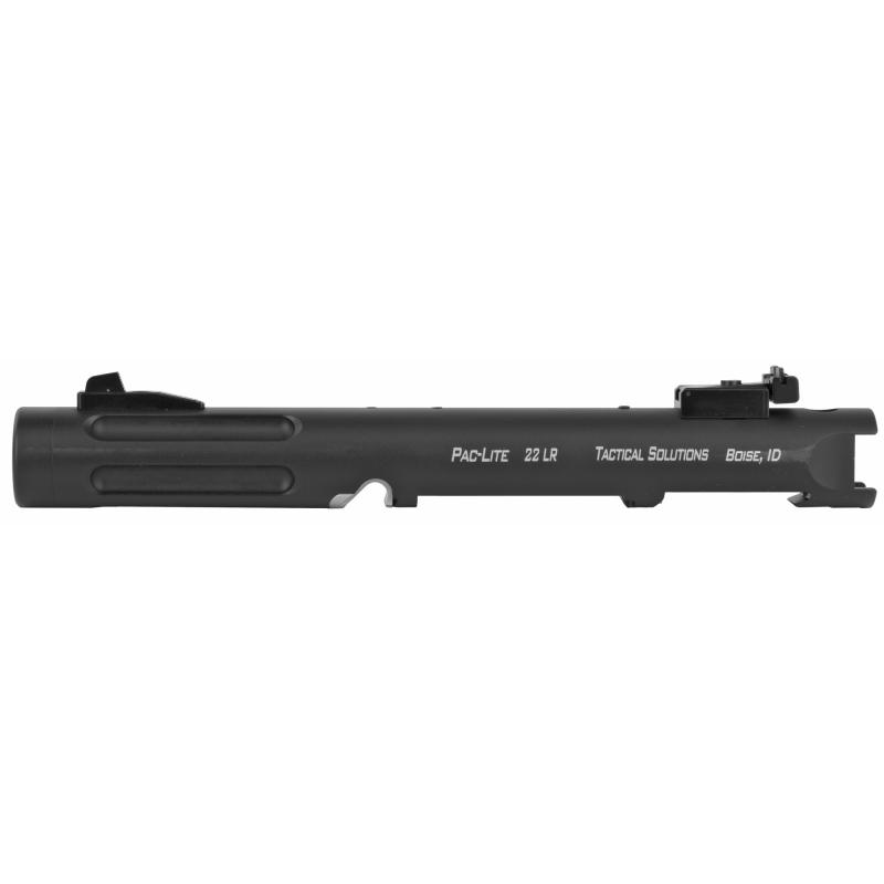 Pac-Lite IV, 4.5" Threaded and Fluted Barrel, For Ruger Mark IV and Mark IV 22/45 Series Pistols, Matte Black Finish PLIV45TEMBRF