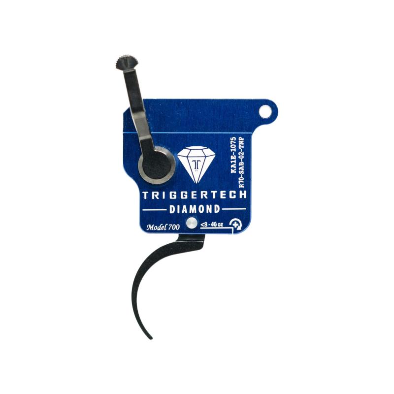 Rough Diamond, Single-Stage Trigger, Fits Remington 700 Clones, Pro-Curve Trigger, No Bolt-Release, Right Hand, PVD Finish, Blue and Black R70-SAB-02-TNP