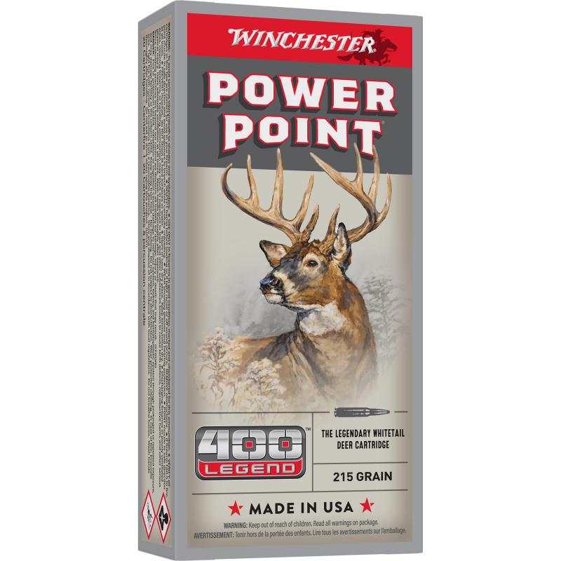 POWER-POINT, 400 Legend, 180 Grain, Power Point Bullet, 20 Round Box X4001
